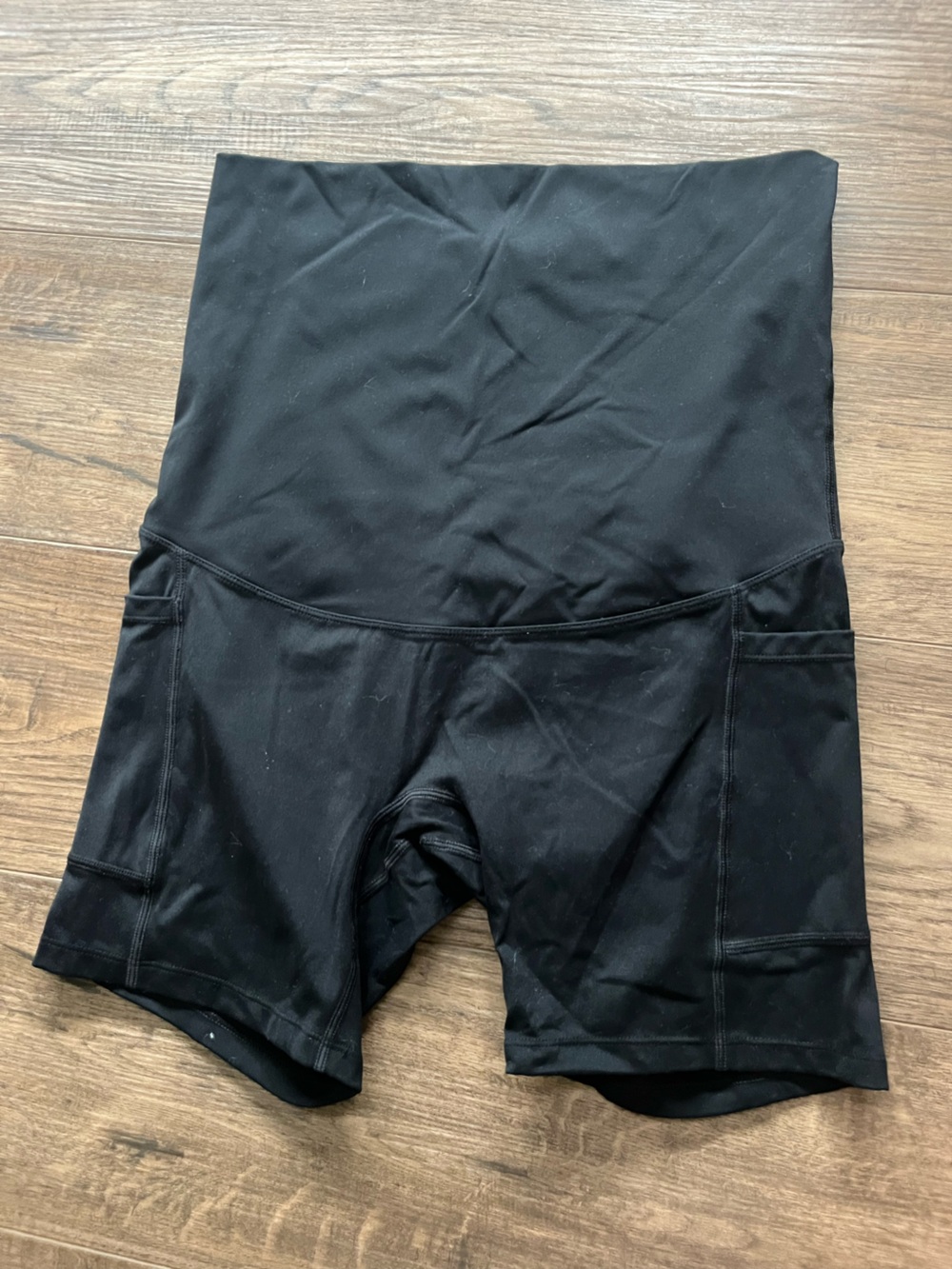Women’s Maternity Black biker Shorts